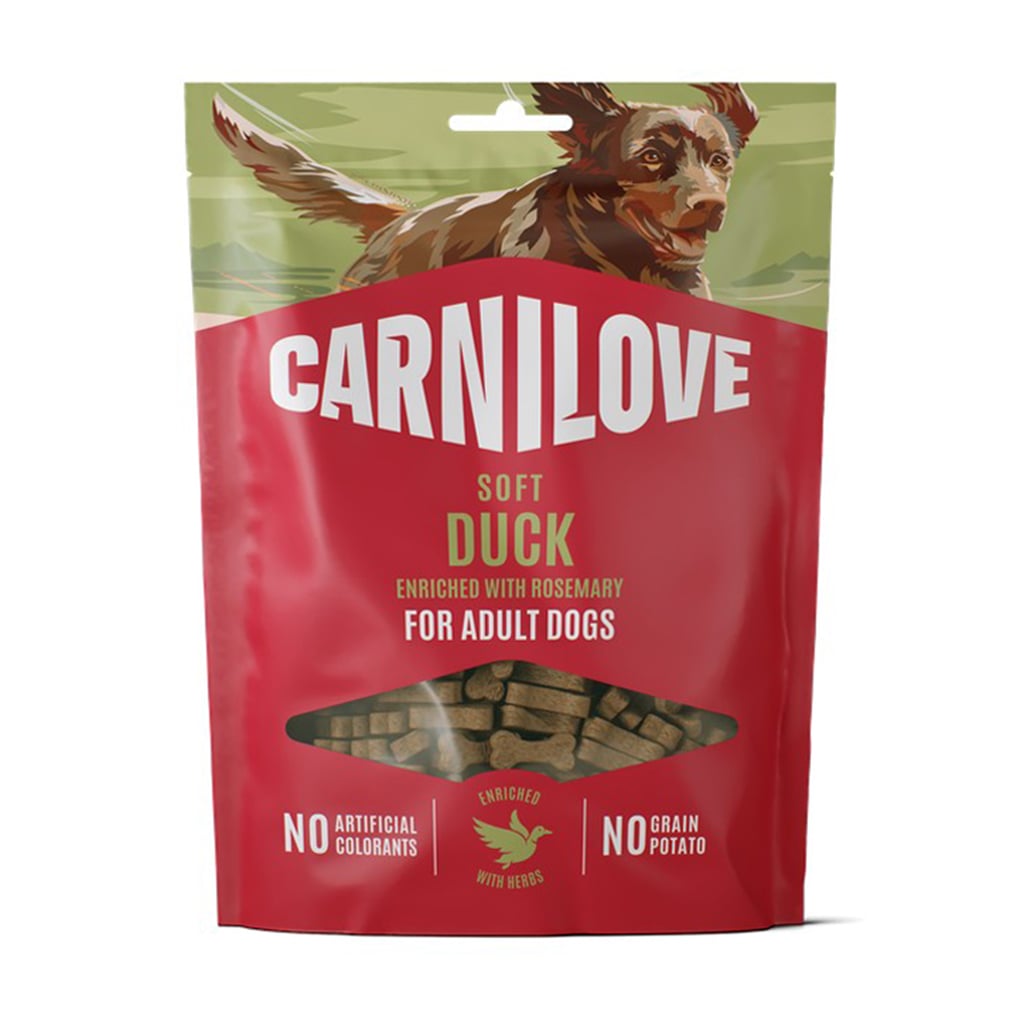 Ласощі для дорослих собак Carnilove Soft Snack Duck With Rosemary з качкою та розмарином, 200 г